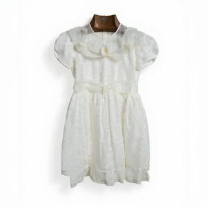 Kids Dress with Floral Accents Vintage‎ Communion Or Flowergirl